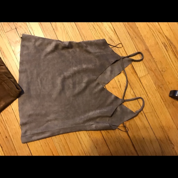 Velvet stretchy leggings and matching top size S - Picture 5 of 6